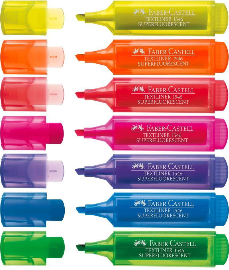 Faber-Castell Metallic Highlighter Set – 6 Bright Refillable Markers With Chisel Tip - View #2
